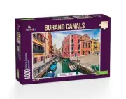 Funbox 1000 Piece Jigsaw Puzzle - Burano Canals, Venice, Italy