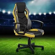 Gaming Office Chair High Back Yellow Ergonomic Executive Racing Chair