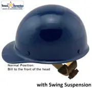 MSA Skullgard Cap Style with Swing Suspension - Custom Dark Blue