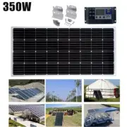 350W 12V Solar Panel Kit Mono Fixed Home Caravan Camping Power Battery Charging