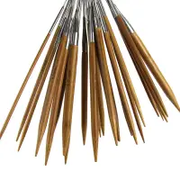 在飛比找蝦皮購物優惠-【】竹子環形針循環棒針鋼絲連接編織棒針工具竹環針織毛衣循環針