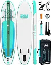 BEYOND MARINA Sup Board, Stand Up Paddling Board, Paddle Board, Inflatable Paddleboard, Surfboard, Water Sports, Pump, Backpack, Paddle, Leash, 320 x 81 x 15 cm