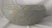 Leaf Embossed Planter Pot with Base 9 3/4" x 5 1/2" Glaze Finish ready to use c