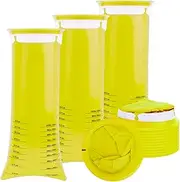 15 Pack Vomit Bags Disposable, 1000ML Emesis Bags Disposable Portable Throw Up Puke Barf Bag Thick Leak Resistant Motion Sickness Bag for Car Sick Road Trip Travel Adults Pregnancy Nausea, Yellow