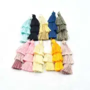 Tassels | 2 inch Three Tiered Tassel | Silk/Polyester Threaded