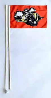 Wildcat Razr Teryx Rhino Big Red Mule Can Am X3 2 Part 7' Whip Flag Rumble Bee