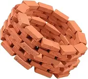 ARTIBETTER 250pcs Miniature Model Bricks: 1:16 Scale Fake Red Bricks for DIY Crafts Landscaping and Architecture Model Building Sets
