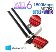 1800Mbps WIFI 6 MT7921 PCI Express Wireless Adapter Bluetooth 5.2 Dual Band