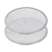 SOGA 2X 12-inch Round Seamless Aluminium Nonstick Commercial Grade Pizza Screen Baking Pan