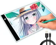 USK STORE LED Tracing Table, Thin, A4 Size, USB Powered, Cord Included, Tracing, Illustration, Drafting, Anime, Comics
