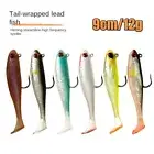 Artificial Soft bass Bait with Lead hook Dark Sleeper Soft Plastic Bait