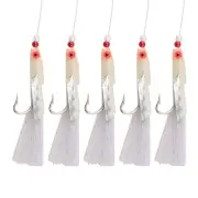 5*Sabiki Soft Fishing Lure Rigs Bait Jigs Lure Feather Lure Herring Bait 3/0#,9g
