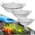 Fine Mesh Stainless Steel Drainer Sieve Sifter with 2 Handles Kitchen Tool
