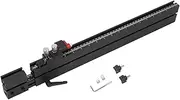 Miter Fence, 22in Multi T Track Aluminum Table Saw Miter Fence, Removable T Slot Plate with Measure Scale & Repetitive Cut Flip Stop, Woodworking Accessories for Band Saws