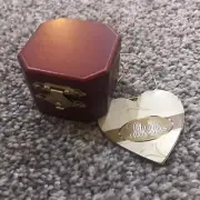 NWT Classic Treasures Cherry Finish Ring Holder Box