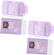 MINAOLULUS 2Sets Portable Crumb Clean Roller Mini Eraser Collectors for Desk Cleaning and Flexible for Students and Household Use