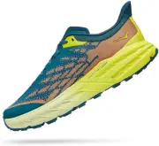 Hoka One Herren Speedgoat 5 Wide Running Shoes Colour:Blue Coral Evening Prim...