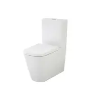 Luna Square Cleanflush Wall Faced Toilet Suite BI WELS 4 Star 4.4L/Full
