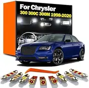 LED Interior Dome Map Light Kit, For Chrysler 300 300C 300M 1998-2016 2017 2018 2019 2020 Vehicle Lamp Car Led Bulbs