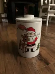 Rudolph the red nosed reindeer cookie jar canister