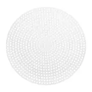 20Pcs Round Plastic Canvas Mesh Sheets 4.53 Inch/11.5cm White Circle Blank Mat
