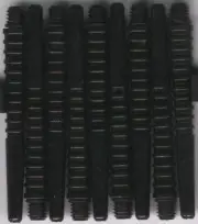 UNICORN MACHINA 44mm Black Aluminum Dart Shafts: 1 set of 3