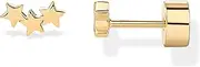 [PAVOI] 14K Gold Plated Mini Triple-Star Cluster Earrings for Women | Celestial Earring Pair