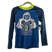 Yeti 2 Party Boys Long Sleeve Pajama Set L Size 10-12 Wonder Nation Sleep Shirt