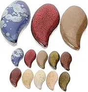1 Pack Assorted Ceramic Mosaic Tiles for Crafts Irregular Petal Shaped Decorative Tiles for DIY Art Projects of Mosaic