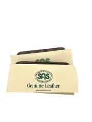 Genuine Leather SAS Comfort Shoes Replacement Shoe Laces Strings on Card 2 Black