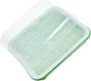 POPETPOP Planting Tray Planting Tray Planter Container Tomato Garden Germination Nursery Pot Sprouting Planters Rectangular Outdoor Holes Sprouting Container Starter Growing Green Plastic