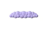 Memory Foam Cloud Keyboard Wrist Rest for Computer Laptop-Purple