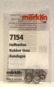 7154 MARKLIN HO Rubber Tires 10 pieces/bag - NEW