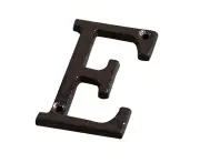 3 Inch House Letter, Home Address Letter, Vintage Cast Iron Home Letter Metal Gate Mailbox Number, Matching Screws Included, Black Letter E