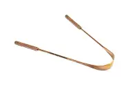 2 Pack Zenia Pure Copper Metal Tongue Cleaner Tongue Scraper Remove Bad Breath