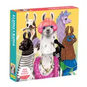 500pc Mudpuppy Kids/Children Jigsaw Puzzle Game Toy 51x51cm Llama & Rama 8+