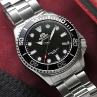 在飛比找ETMall東森購物網優惠-ORIENT 東方錶 黑水鬼200米潛水機械腕錶-RA-AC