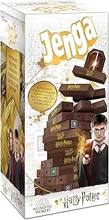 Jenga Harry Potter | Build The Grand Staircase of Hogwarts to Reach The Classroom | Based on Harry Potter Film Franchise | Collectible Jenga Game | Unique Gameplay with Custom Dice