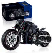 New 1:8 Night Racer Motorbike Building Blocks | MOC Bricks Motorcycle Model
