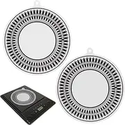 2pcs Induction Cooktop Mat, Induction Cooktop Protector Mat, Multifunctional Silicone Mats for Cooktop Cover (24cm)
