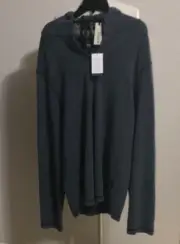 NWT Buffalo David Bitton (XL) Cotton Blend Pullover L/S Hooded Sweater $97.00