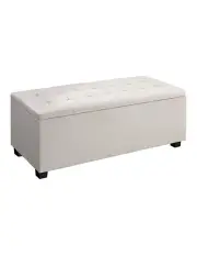 [Artiss] Linen Storage Blanket Box Ottoman 97cm in Beige