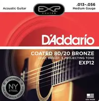 在飛比找Yahoo!奇摩拍賣優惠-【華邑樂器36273】D'Addario EXP12 民謠吉