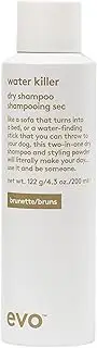 evo Water Killer Dry Shampoo Brunette - Absorbs Oil to Refresh Hair, Brunette Pigment that Blends Tones, Styling Spray - 200ml / 4.2 Fl Oz