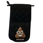 Poop Icon Shit Funny Novelty Mitt Kitchen Cooking Glove Mitts Double Oven Gloves