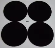 5" CIRCLES 4 BLACK BULLSEYE 3mm THICK GLASS 90 COE TESTED COMPATIBLE
