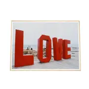 Galrie Stunning Love on the Water Fine Art Photography Poster, Wood Frame, A1 60 x 84cm (23 x 33inch)