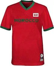 [FIFA] Unisex Official 2023 Women's Football World Cup Youth Team Shirt, Morocco T-Shirt (Pack of 1)