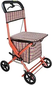 Walkers, Rollators/Walking Frames Walker Rollator/Walker Rollator for Elderly Shopping/Walker Rollator with Seat Shopping Foldable Rollator Walker Lightweight Folding Medical Rollator with Seat and