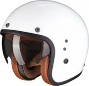 Scorpion Belfast Evo Luxe, open face helmet , color: White , size: XXL